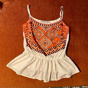 Abercrombie Embroidered Tank Size Small